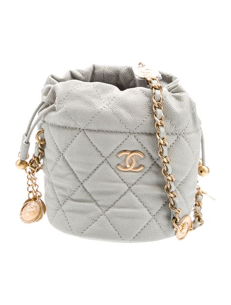 Chanel Mini Caviar Bucket Bag 